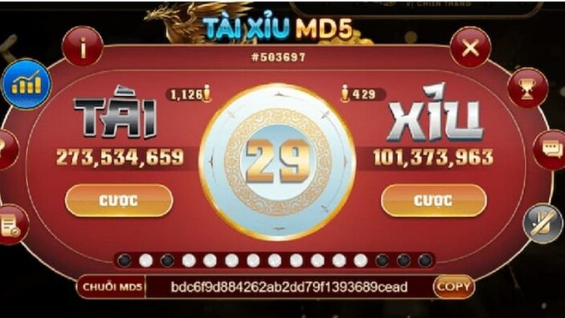Tài Xỉu MD5 1 Tài xỉu MD5 cá cược thưởng lớn